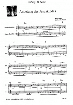 Internationale Weihnachtslieder (2 C Blfl.)) (Günter Kaluza) 