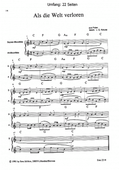 Internationale Weihnachtslieder (C & Alt Blfl.) (Günter Kaluza) 