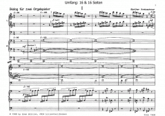 Dialog für zwei Orgelspieler von Günther Kretzschmar im Alle Noten Shop kaufen