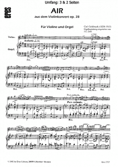 Air op. 28 von Karl Goldmark 