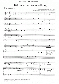 Bilder einer Ausstellung von Mussorgski 