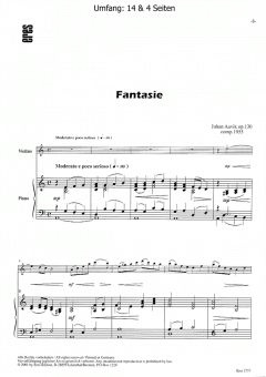 Fantasie von Juhan Aavik 