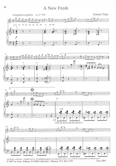 A New Fresh (Flöte und Klavier) von Hartmut Tripp im Alle Noten Shop kaufen