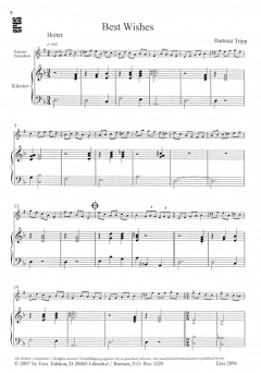 A New Fresh (Sopran-Sax./Bb Klarinette u. Klavier von Hartmut Tripp 