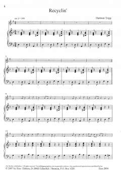 A New Fresh (Sopran-Sax./Bb Klarinette u. Klavier von Hartmut Tripp 