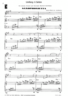 Saxophonietta von Hans-Martin Limberg 