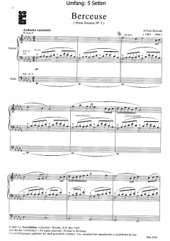 Berceuse (Orgel) von Alfred Karindi im Alle Noten Shop kaufen