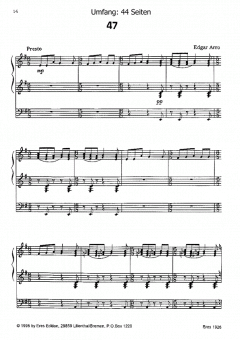 Estnische Volksweisen 6 von Edgar Arro 
