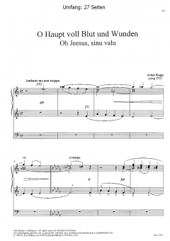 Vier Choralvorspiele (Orgel) von Artur Kapp im Alle Noten Shop kaufen