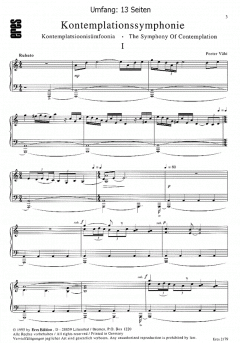 Kontemplationssymphonie von Peeter Vähi 