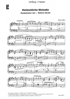 Heimatliche Melodie von Heino Eller 