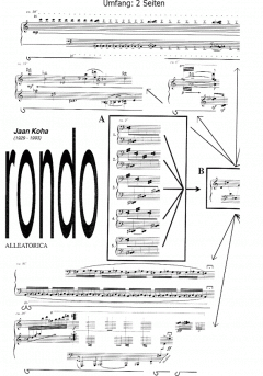 Rondo (Aleatoric) (Klavier) von Jaan Koha im Alle Noten Shop kaufen