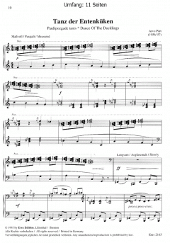 Vier leichte Tanzstücke (Tandsud) (Klavier) von Arvo Pärt im Alle Noten Shop kaufen