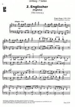 Zwei estnische Tänze von Eugen Kapp 