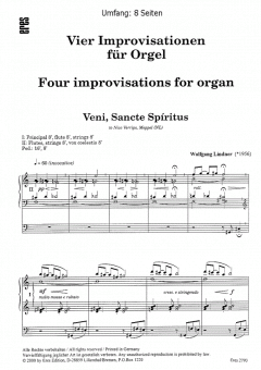 Vier Improvisationen für Orgel im Alle Noten Shop kaufen
