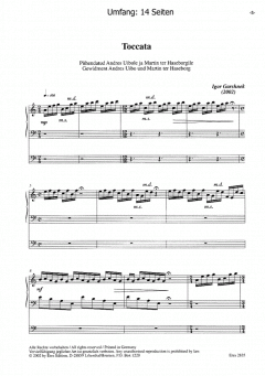 Toccata und Passacaglia 'Pardon Bach' von Igor Garshnek 