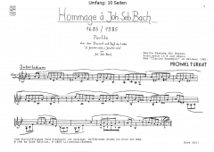 Hommage a Joh.Seb.Bach (Gesang, Klarinette, Orgel) (Michael Turkat) 