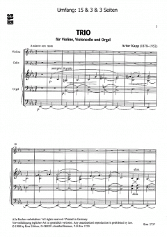 Trio (Violine, Violoncello, Orgel) (Artur Kapp) 