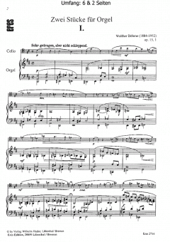 Zwei Stücke von Walther Böhme 