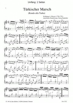 Türkischer Marsch von Wolfgang Amadeus Mozart 