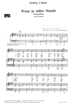 Wenn in stiller Stunde (Akkordeon) von Carl Groß im Alle Noten Shop kaufen