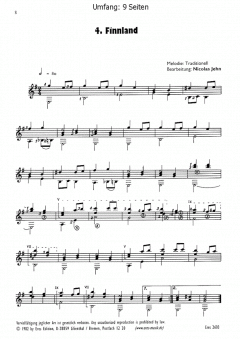 Sechs Stücke (Gitarre) von Nicolas Jehn 