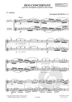 Duo Concertant op. 55 von Jean Baptiste Singelee 