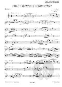 Grand quatuor concertant op. 79 von Jean Baptiste Singelee 