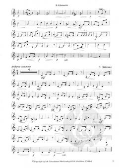 Feierliche Musik 1 - Stimme 1+2+3 in Bb-Klarinette 