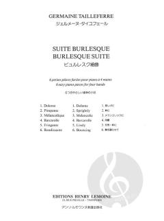 Suite Burlesque von Germaine Tailleferre 