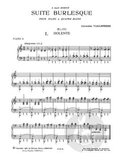 Suite Burlesque von Germaine Tailleferre 