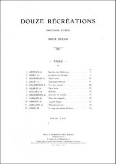 12 Recreations Piano 