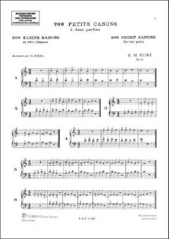200 Petits Canons Piano 