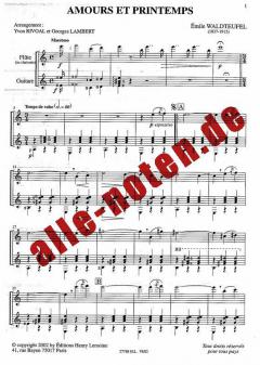 Amours et Printemps von Emil Waldteufel 