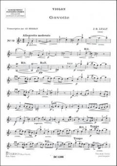 Gavotte Violon/Piano von Jean Baptiste Lully 