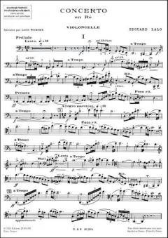 Concerto En Re pour Violoncelle Avec Accompagneme von Edouard Lalo im Alle Noten Shop kaufen