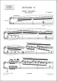 Feux Follets Piano von Franz Liszt 