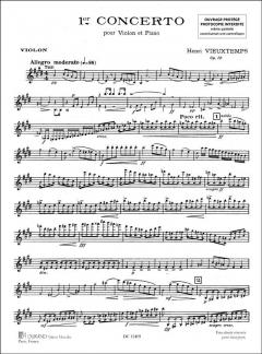 Concerto Nr. 1 Violon von Henri Vieuxtemps 