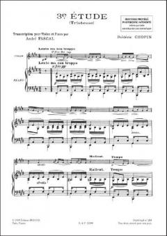 Tristesse Violon/Piano von Frédéric Chopin 