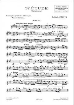 Tristesse Violon/Piano von Frédéric Chopin 