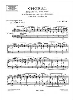 Cantate 147 Choral Piano von Johann Sebastian Bach 