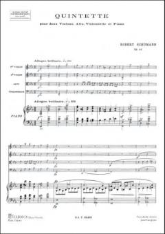 Quintette Op. 44 2 Vl/Alto/Violoncelle/Piano (Robert Schumann) 