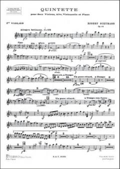 Quintette Op. 44 2 Vl/Alto/Violoncelle/Piano (Robert Schumann) 