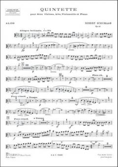 Quintette Op. 44 2 Vl/Alto/Violoncelle/Piano (Robert Schumann) 