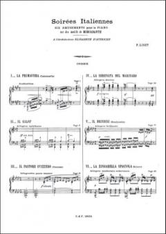 Soirees Italiennes Piano von Franz Liszt 