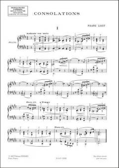 Consolations Piano von Franz Liszt 