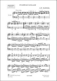 Passacaille Piano von Georg Friedrich Händel 