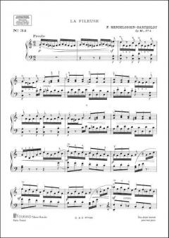La Fileuse, Opus 67 Nr. 4 von Felix Mendelssohn Bartholdy 