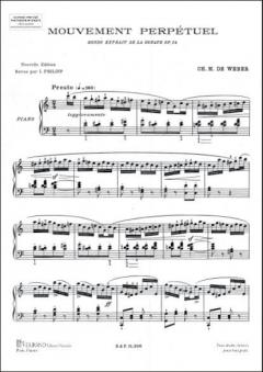 Mouvement Perpetuel Piano von Carl Maria von Weber 