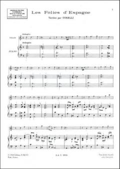 Folies D'espagne von Arcangelo Corelli für Violine und Klavier im Alle Noten Shop kaufen